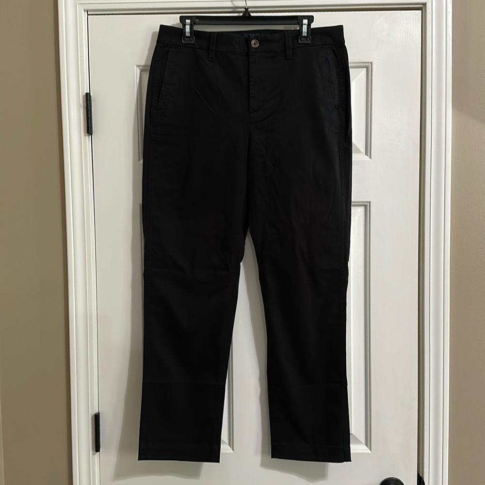 J.Crew Factory High Rise Girlfriend Chino in Black - Picture 4 of 8
